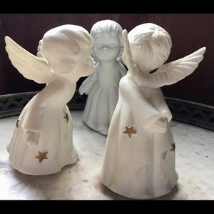 Angelic Trio: Ceramic Figurines